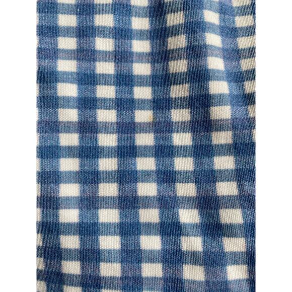 Emma Grace Shoppe Blue Gingham Organic Cotton Sleeveless Tank Playsuit Romper - Picture 5 of 7